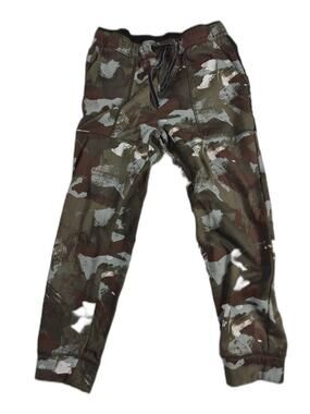 Womens Athletic Works Fleece Jogger Pants Camo Multicolor Size L 10-12 Husky